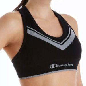 Champion Sweatshirt Racerback Padded Sports Bra Sz M